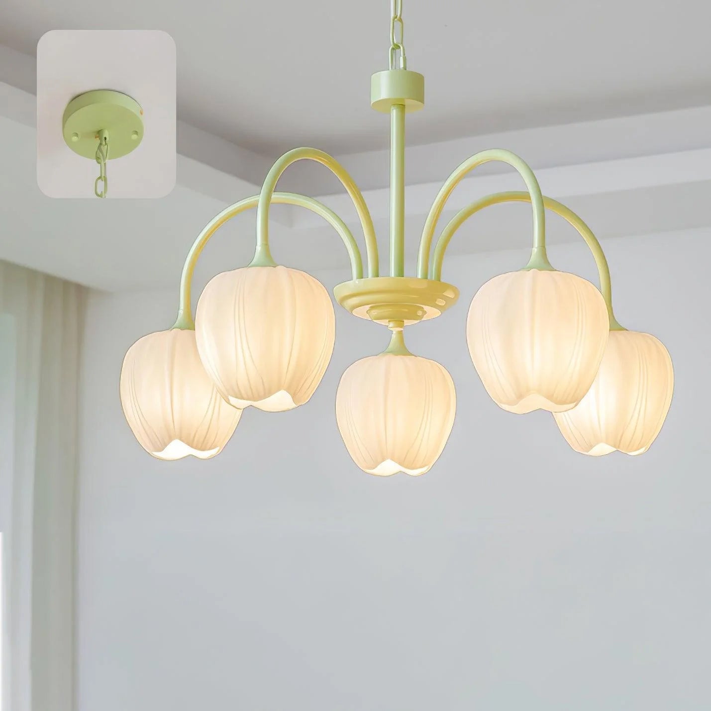 Aria Lampadari a Forma di Tulipano Fresco