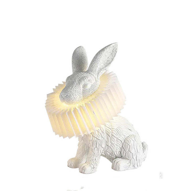 Alice Bellissimo LED Coniglio Lampada da Tavolo Vetro Trasparente Soggiorno/Camera da Letto