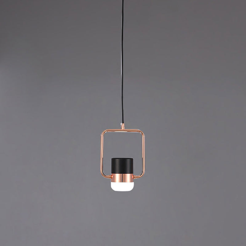 Cooley Moderna LED Minimalismo Lampada a Sospensione Metallo Vetro Bianco/Nero Soggiorno/Camera da Letto