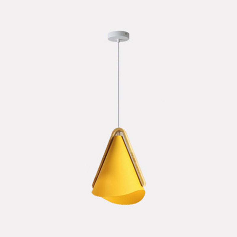 Valentina Moderne LED Legno/Metallo Cono Lampade a Sospensione Soggiorno/Camera da Letto