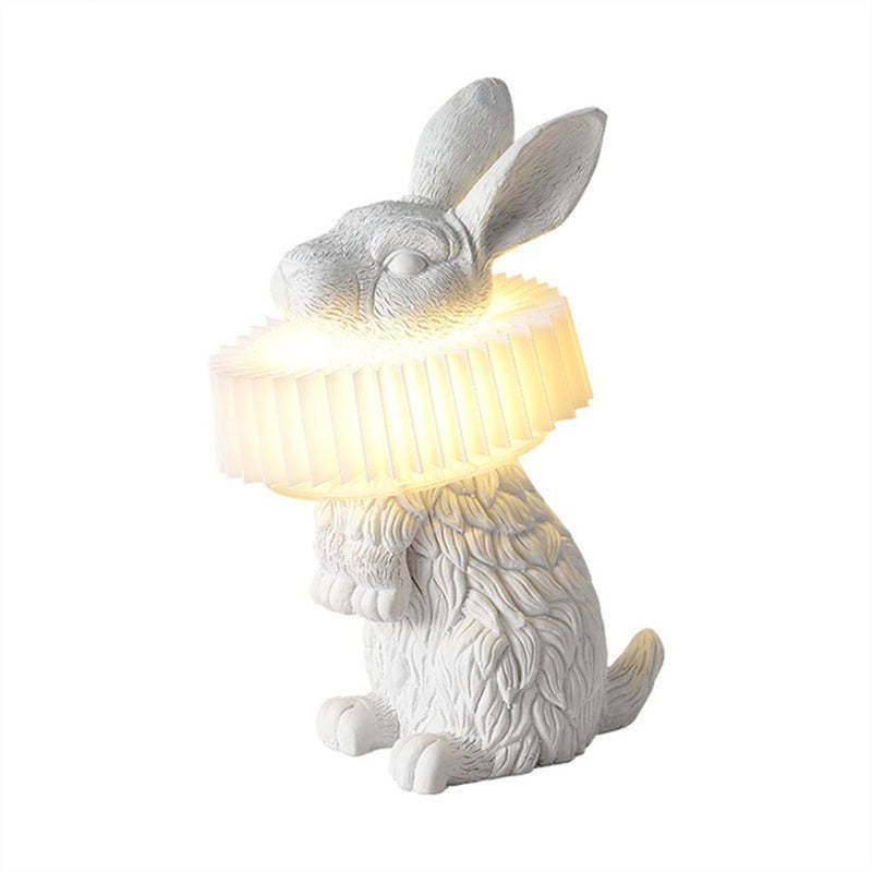 Alice Bellissimo LED Coniglio Lampada da Tavolo Vetro Trasparente Soggiorno/Camera da Letto