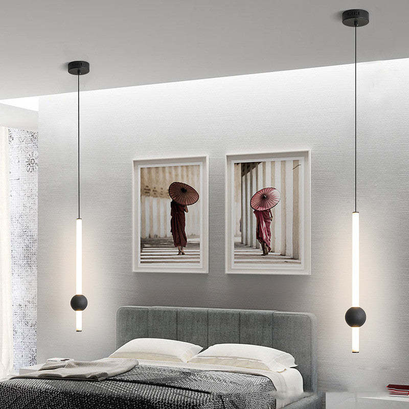 Carr Lampade a Sospensione Vetro Globo Lineare Camera da Letto Minimalista LED
