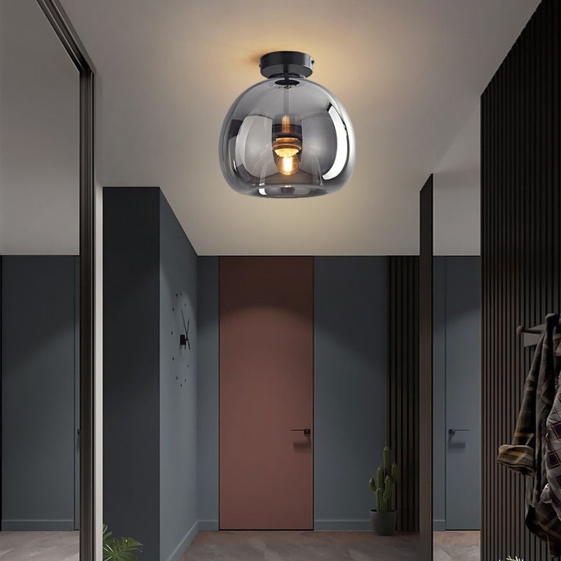 Sanna Moderno LED Lampade a Sospensione Cupola Vetro Oro/Nero Trasparente Soggiorno/Camera da Letto/Corridoio