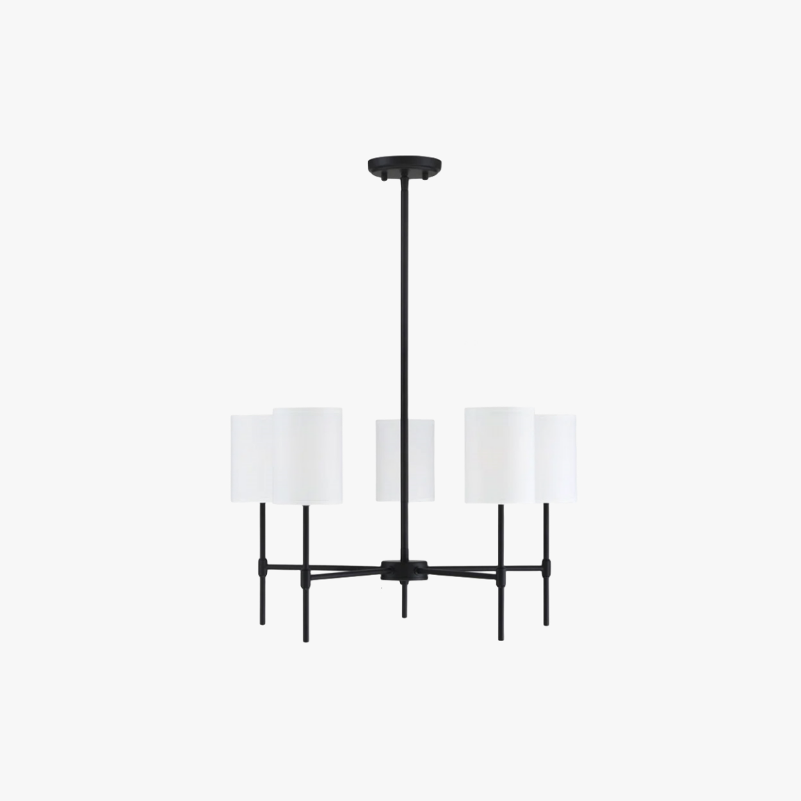 Silva Lampadario Moderno a LED in Metallo/Tessuto Nero/Oro per Soggiorno
