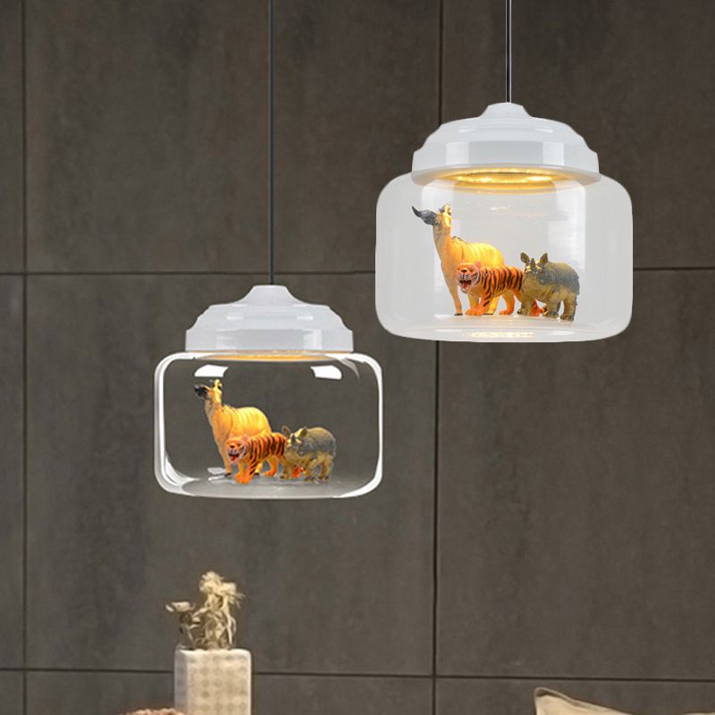 Arisha Moderno Animale Arte Deco Vetro Lampade a Sospensione