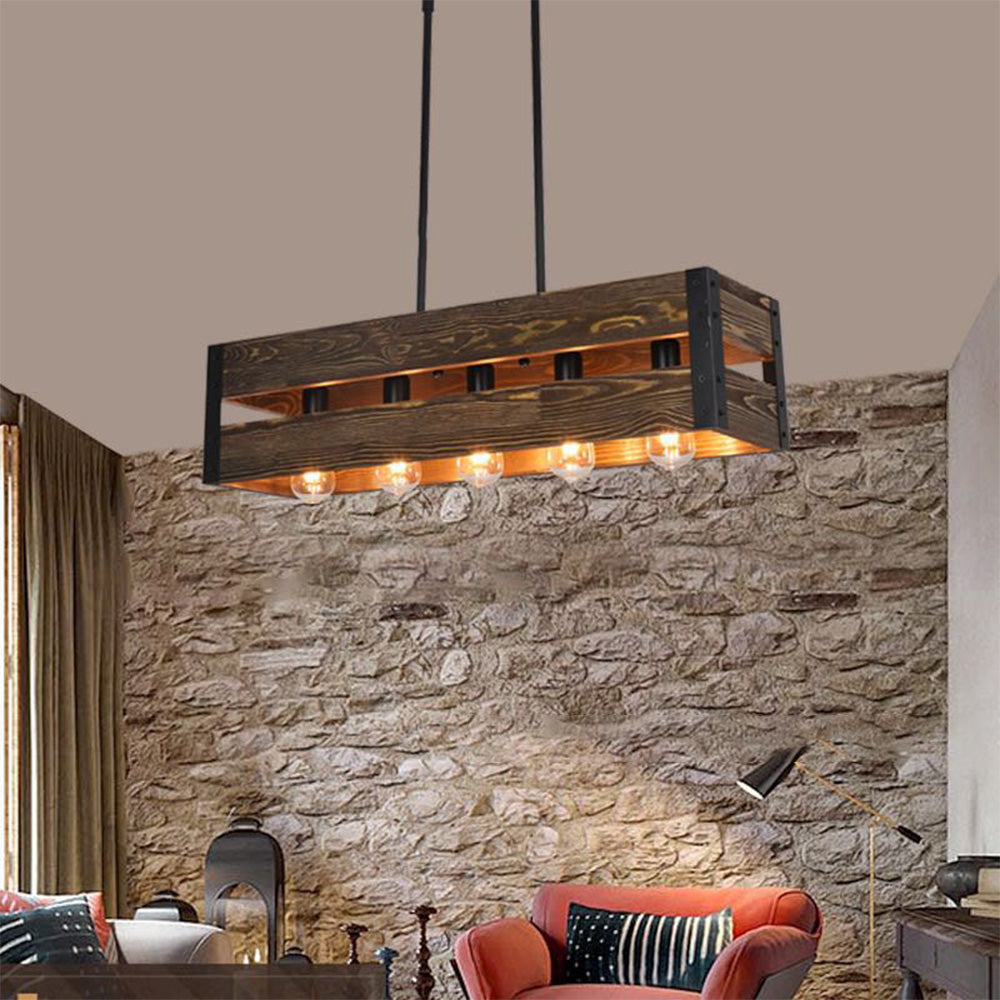 Silva Moderni LED Lampade a sospensione Metallo/Legno Soggiorno/Camera da Letto