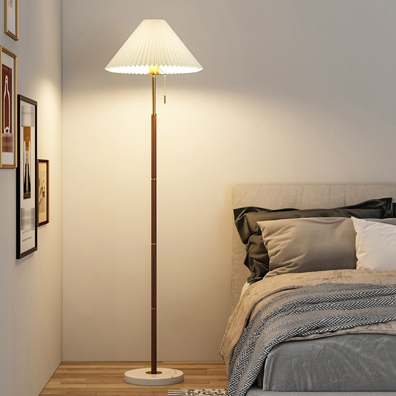 Muto Moderno Minimalista Plissettato Lampade da Terra Metallo Marmo