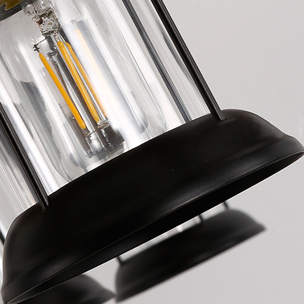Epoch Lampade a Sospensione Retro Elegante Noce Metallo Legno Sala da Pranzo