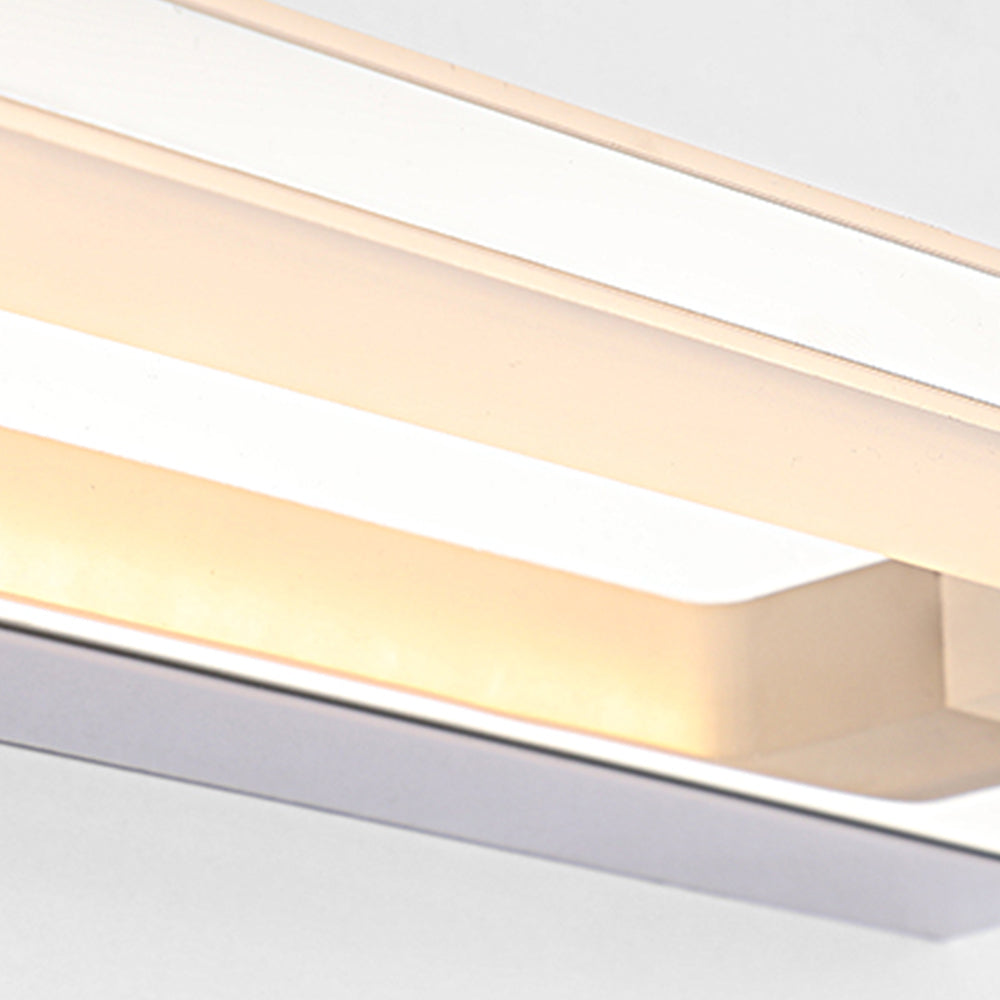Arisha Nordico LED Lineare Metallo Specchio Anteriore Applique Cromo/Nero Bagno