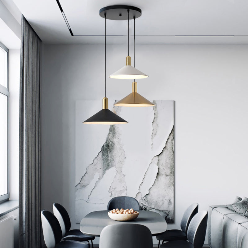 Arisha Vintage LED Lampada a Sospensione Metallo/Acrilico Bianco\Nero\Oro Soggiorno/Camera da Letto