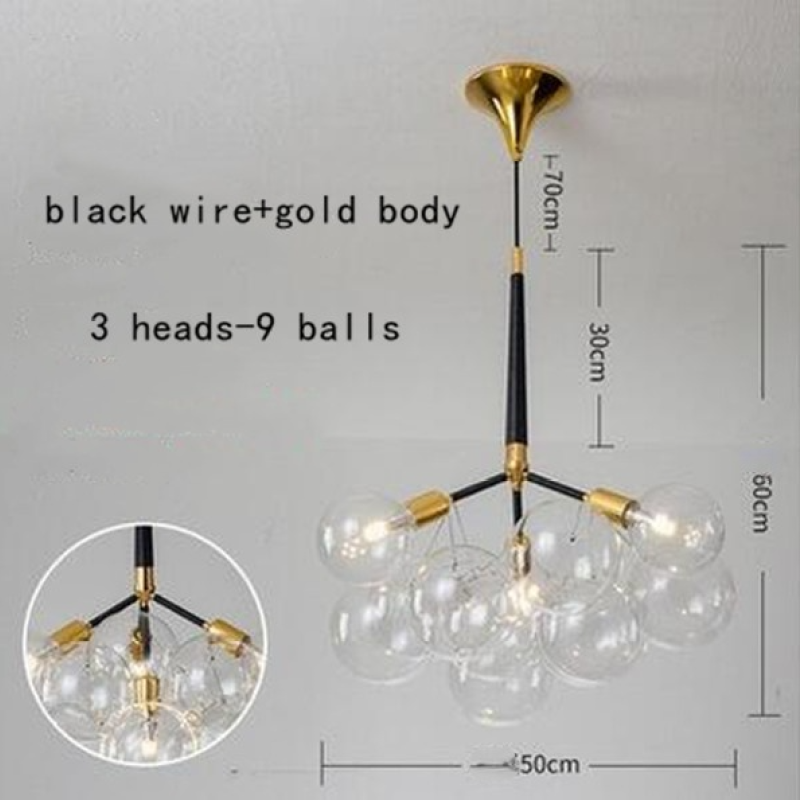 Valentina Decorativo LED Lampade a Sospensione Bianche/Nere/Caffè Bolle Soggiorno/Camera da Letto