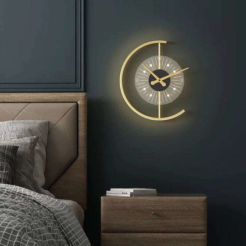 Arisha Moderno LED Applique Orologio Minimalismo Design Metallo Soggiorno/Camera da Letto