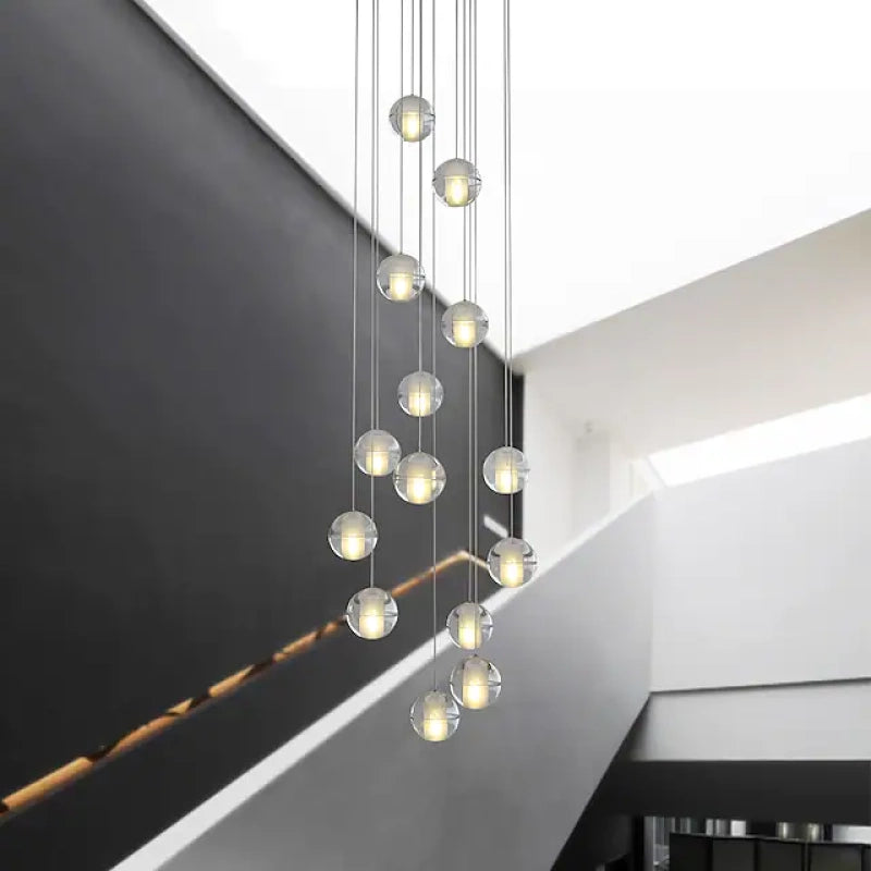Hailie Moderna LED Lampada a Sospensione Multi Trasparente Globo Atrio Soggiorno/Camera da Letto