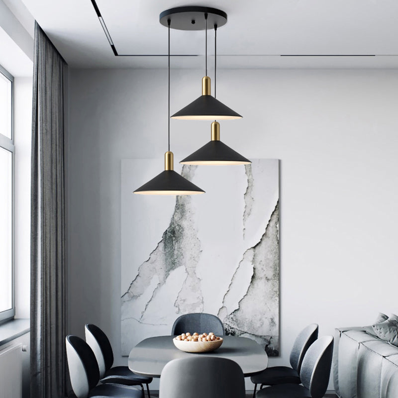 Arisha Vintage LED Lampada a Sospensione Metallo/Acrilico Bianco\Nero\Oro Soggiorno/Camera da Letto