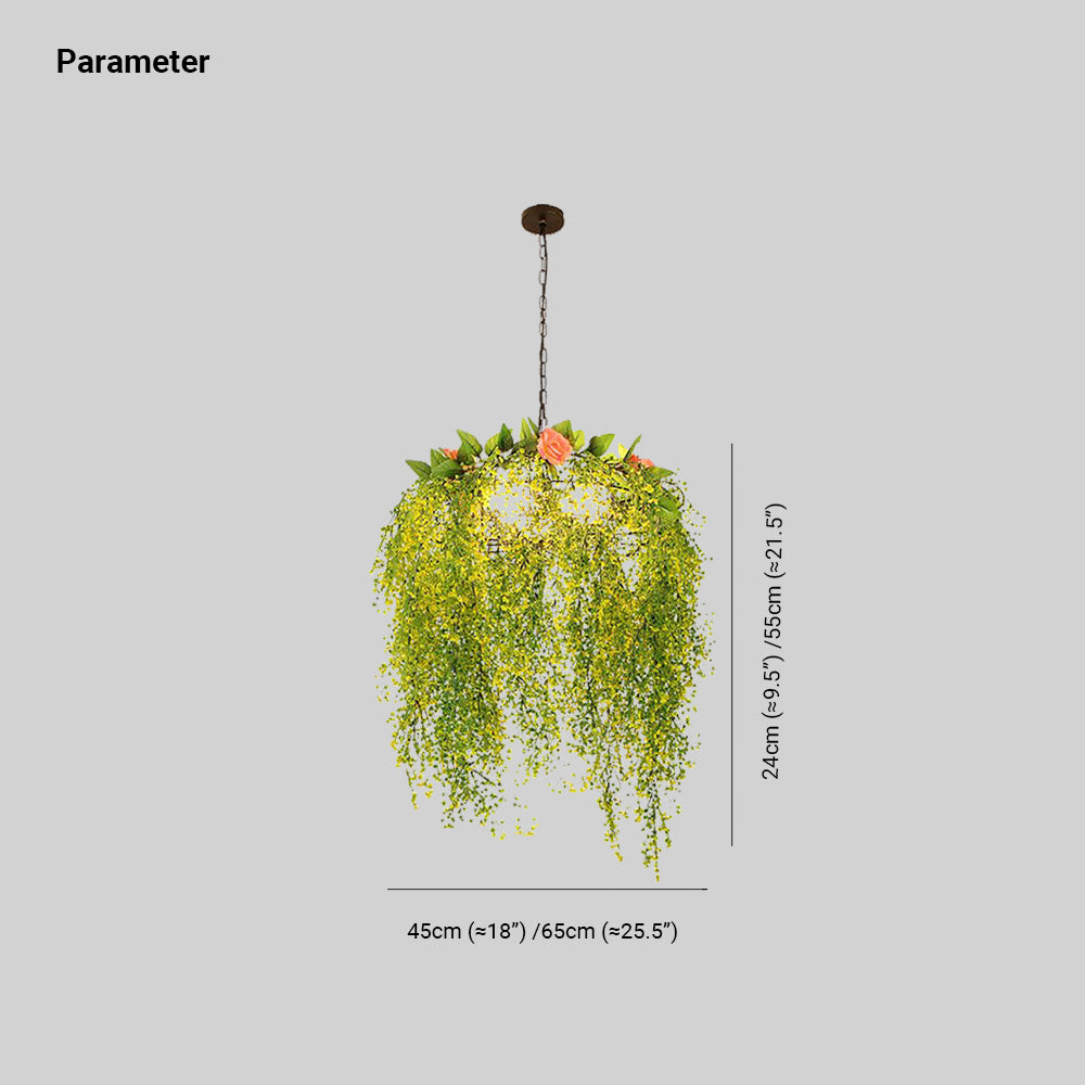 Ritta Naturale Pianta Fiori Arte Decorazione Lampade a Sospensione