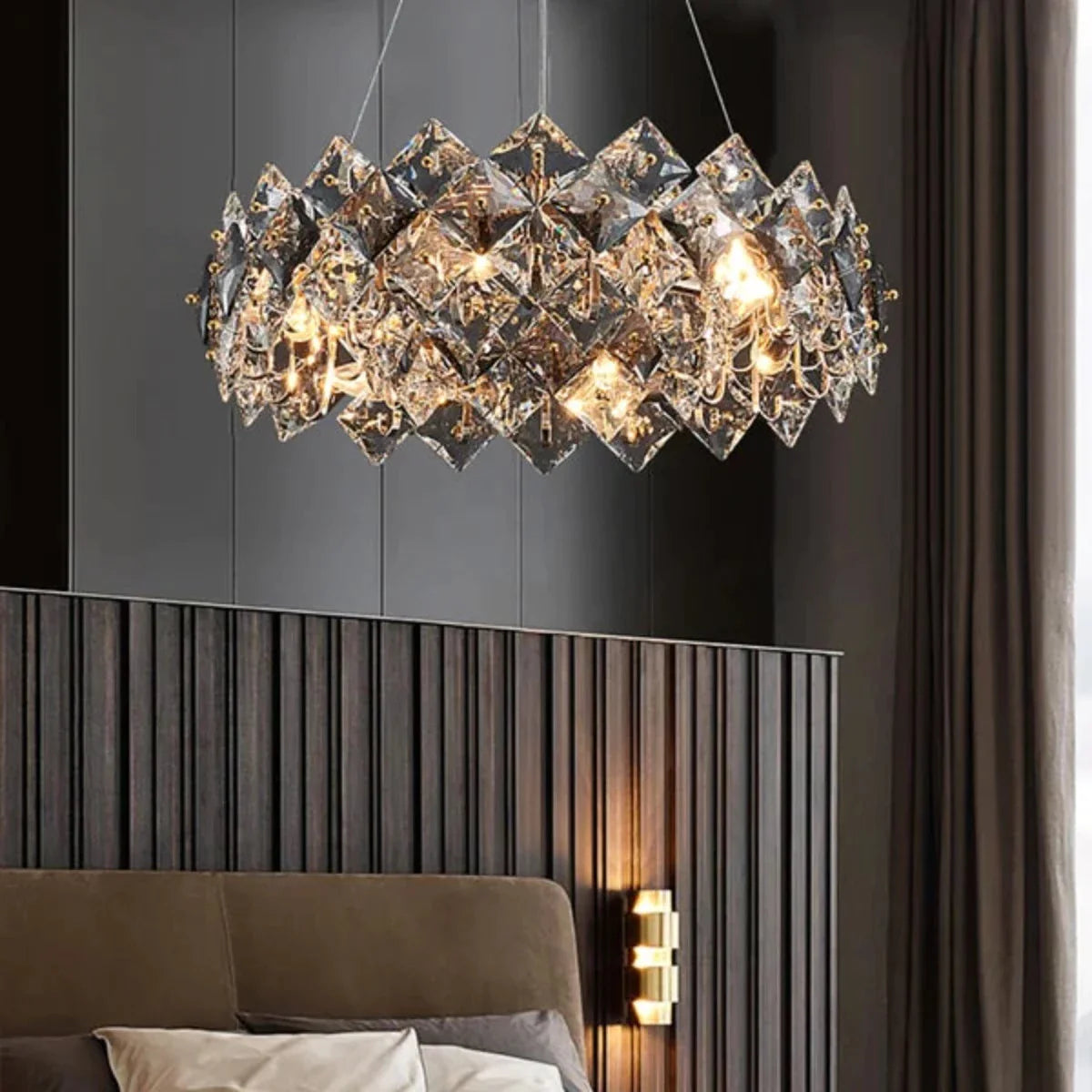 Marilyn Moderno Design Cristallo Metallo Lampade a Sospensione Oro