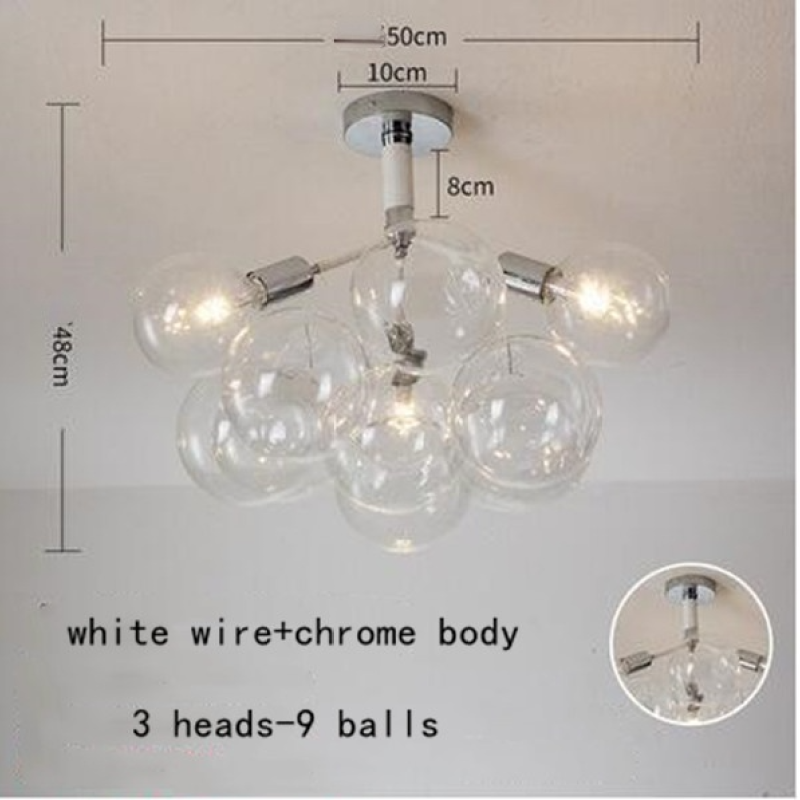 Valentina Decorativo LED Lampade a Sospensione Bianche/Nere/Caffè Bolle Soggiorno/Camera da Letto