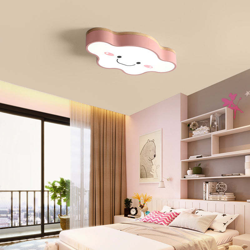 Minori Moderno LED Plafoniera Cartone Animato Nuvole Verde/Bianca/Rosa Soggiorno/Camera da Letto