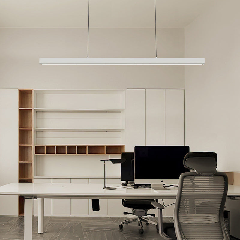Edge Minimalista LED Lampada a Sospensione Metallo/Legno Lineare Dimmerabile Soggiorno/Camera da Letto