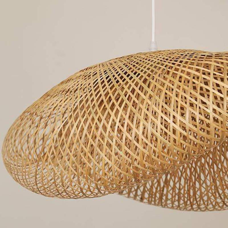 Muto Moderne LED Lampade a Sospensione Bambù Sala da Pranzo/Cucina