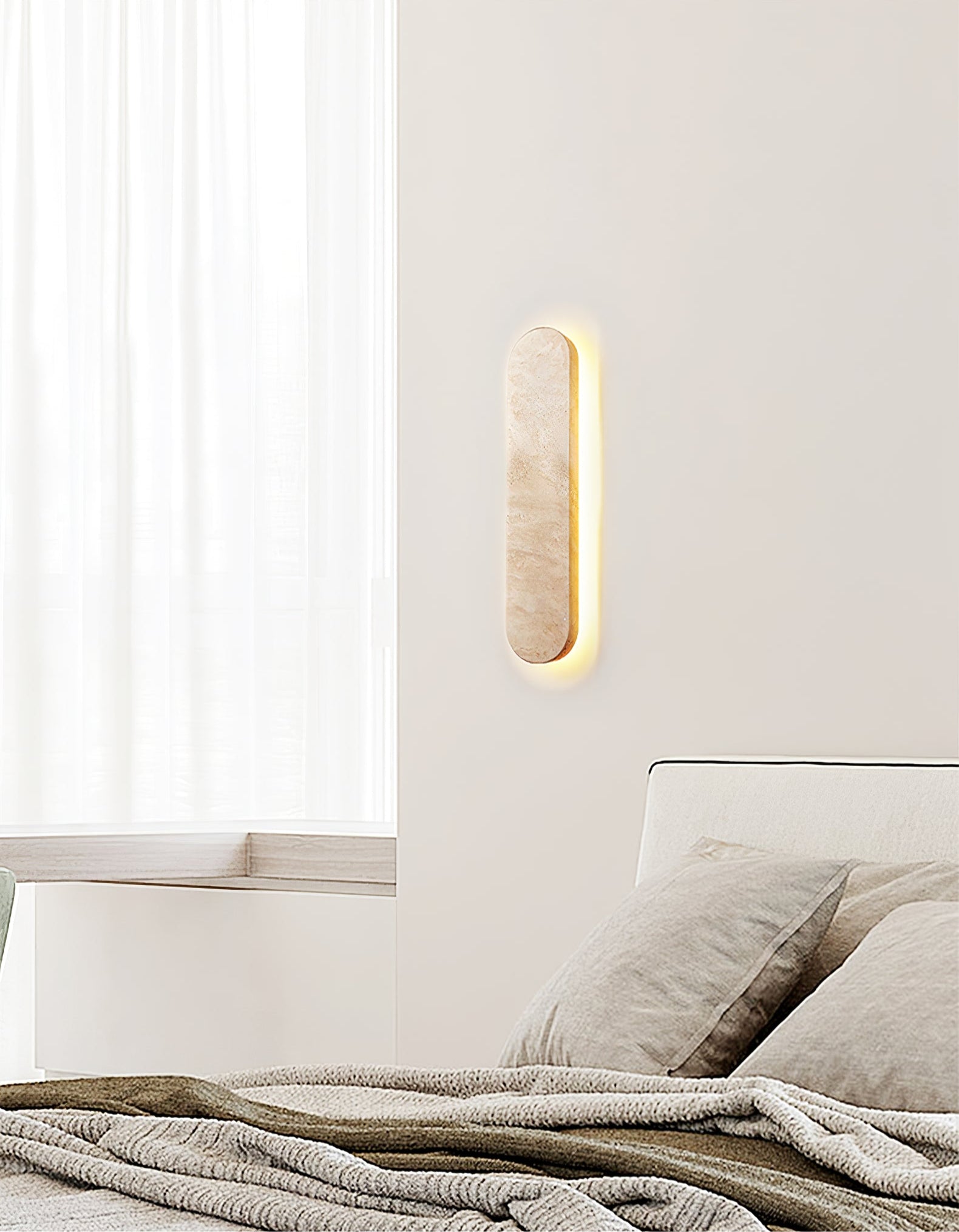 Elraee Travertine Wall Light - Neutralighting