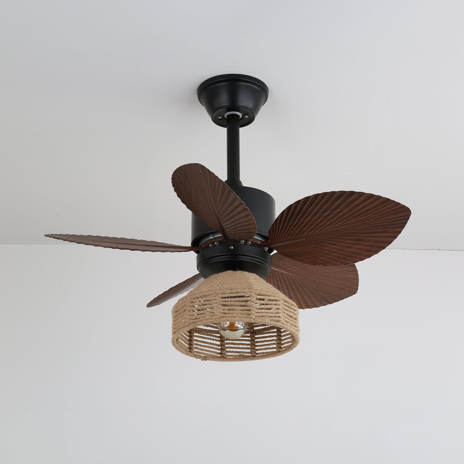 Dimensioni del ventilatore da soffitto Rivora Tropical Rattan (Diametro 76cm x H 35cm)
