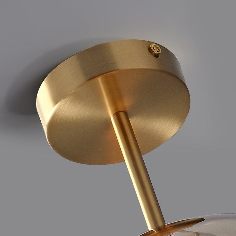 Sanna Moderno LED Lampade a Sospensione Cupola Vetro Oro/Nero Trasparente Soggiorno/Camera da Letto/Corridoio