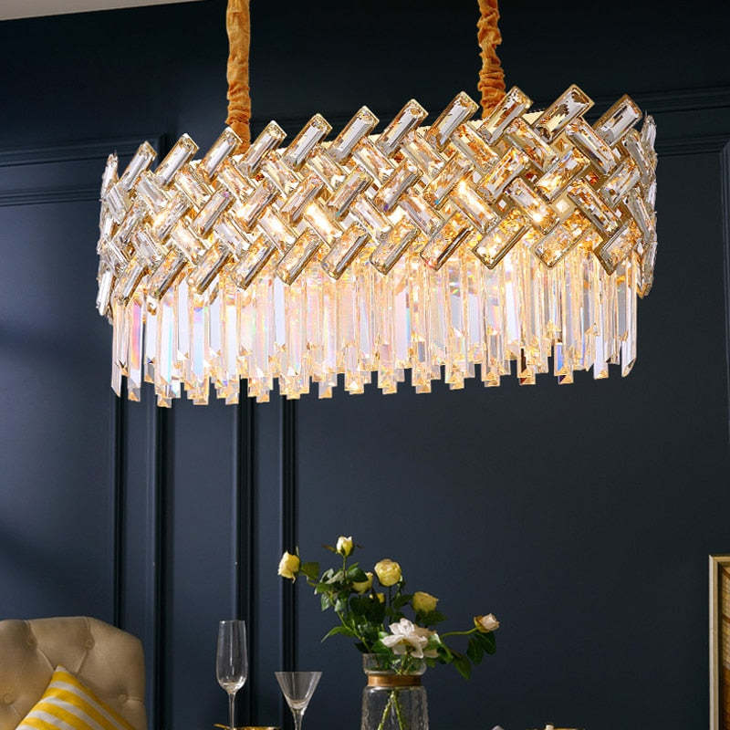 Marilyn Lusso LED Oro Moderni Lampade a Sospensione Cristallo Metallo Soggiorno/Camera da Letto