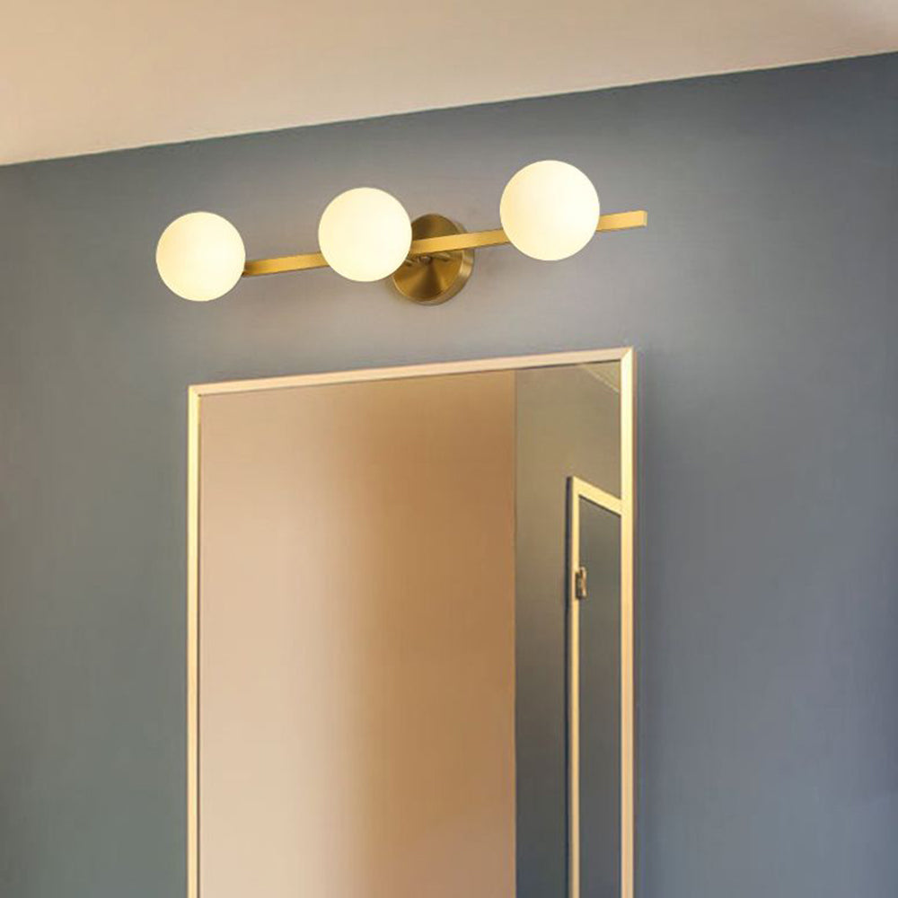 Valentina Minimalismo LED Piccolo Applique Lineare Metallo/Vetro Oro Bagno