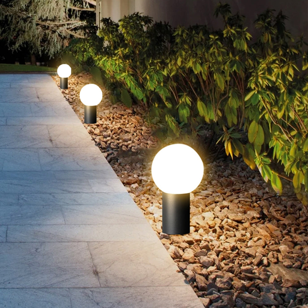 Ray Moderno LED Circolare Porta Metallo Lampade da Esterno Giardino