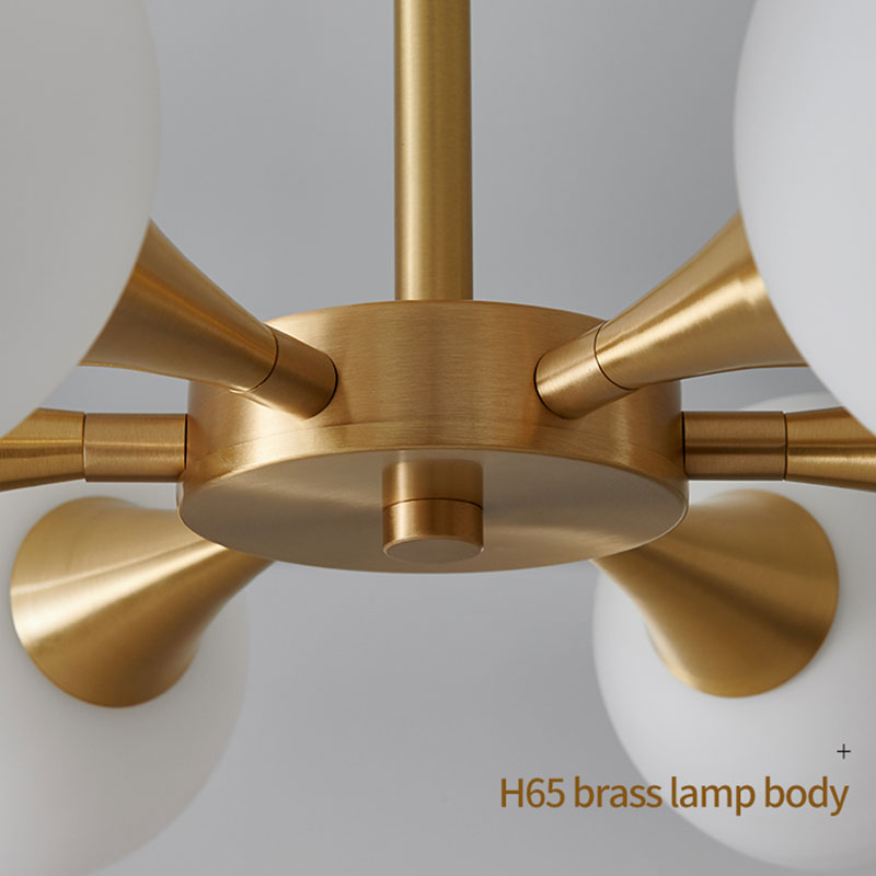 Valentina Moderno LED Lampade a Sospensione Sfera Oro Metallo/Vetro Camera da Letto