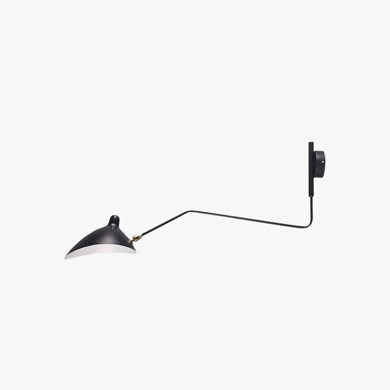 Arisha Moderne Industrial LED Applique Metallo Nero Siggiorno