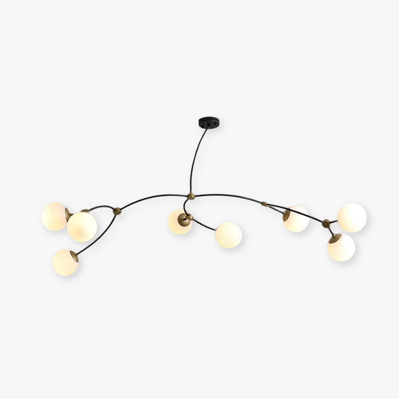 Valentina Minimalista Elegante Irregolare Lampadari Speciale Nera Soggiorno/Camera da Letto