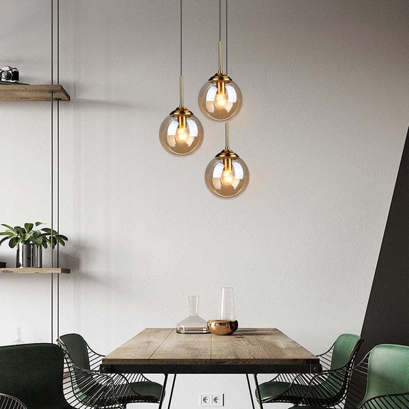 Valentina Vetro Moderni LED Lampade a Sospensione Cancella Sfumatura Bolle Soggiorno/Camera da Letto