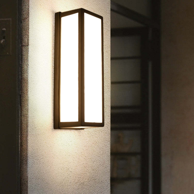Ray Moderne LED Lampade da Esterno Metallo/Acrilico Nero Impermeabile