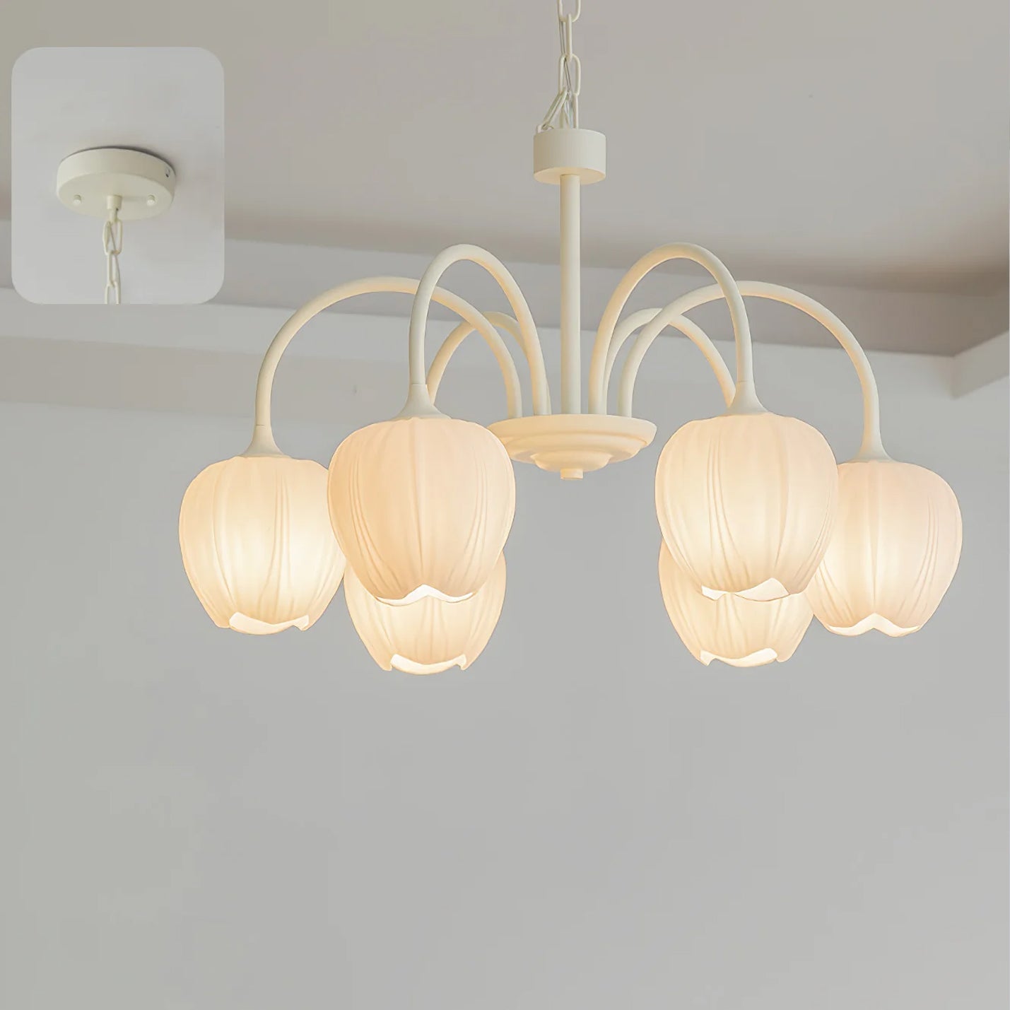 Aria Lampadari a Forma di Tulipano Fresco