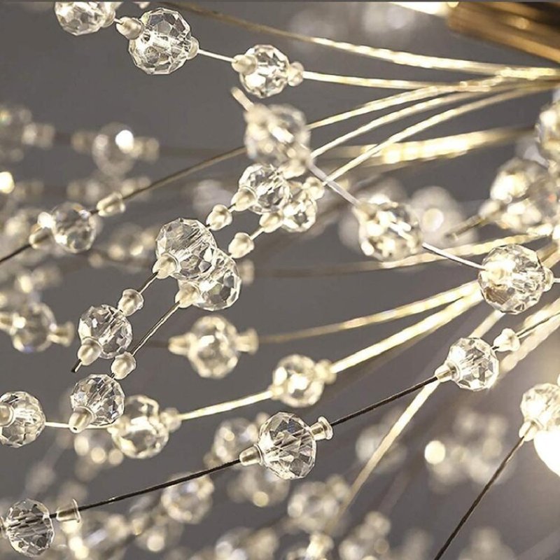 Lili Moderne Lampade a Sospensione Metallo/Vetro Nero/Oro Dandelion