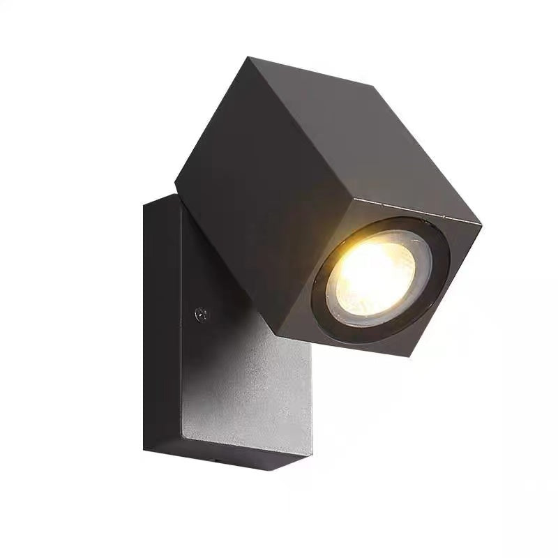 Ray Moderne LED Lampada da Esterno Metallo Nero Ruotabile