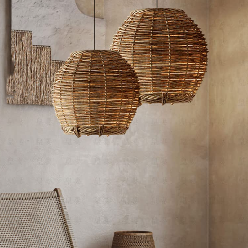 Ritta Retrò Lampadari Lampada LED Legno Soggiorno/Ristorante