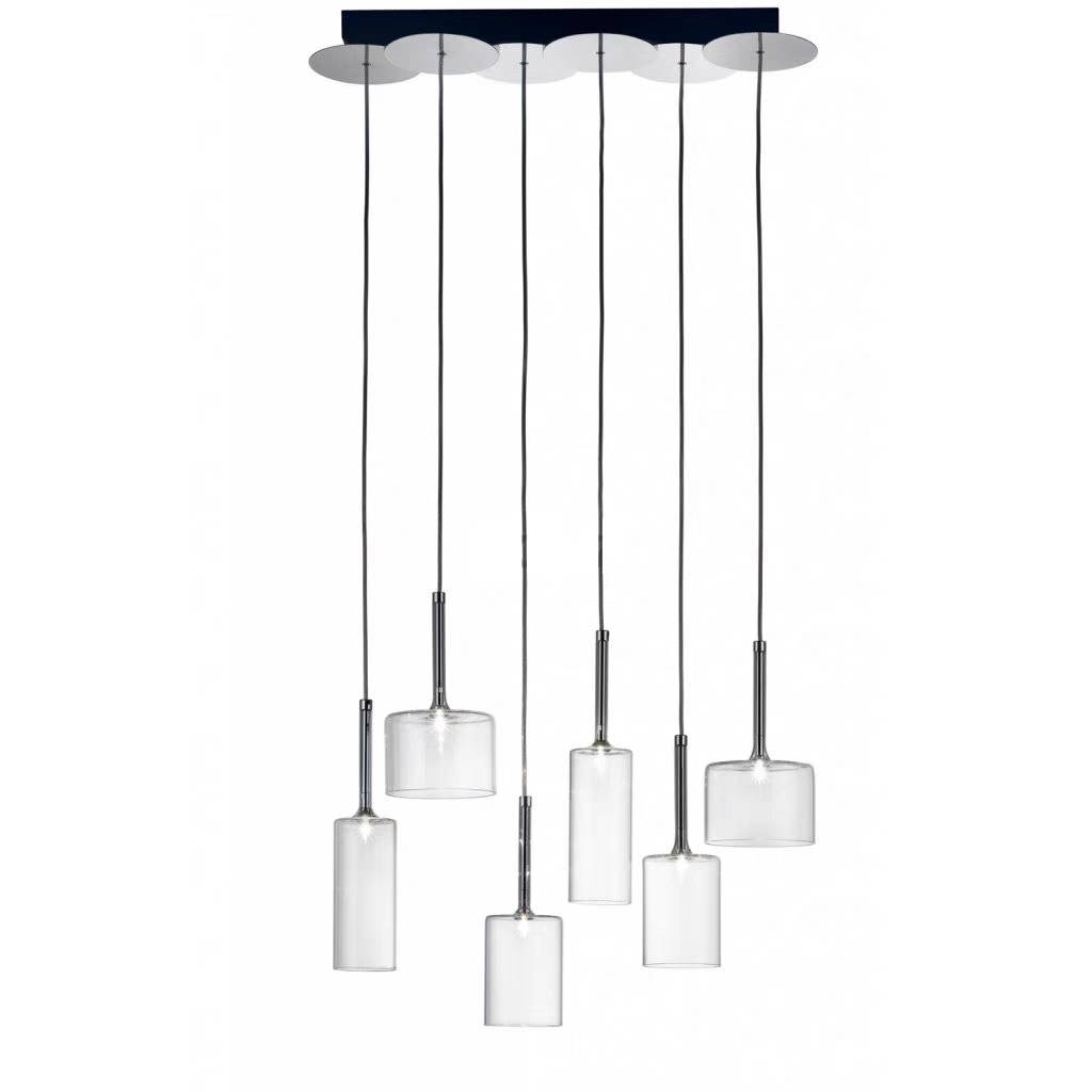 Kristy Moderne Geometrica Metallo/Vetro Lampade a Sospensione Trasparente Camera da Letto