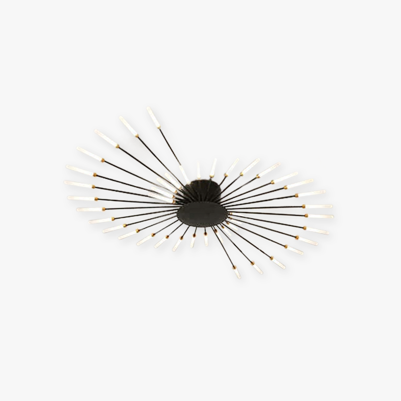 Lowry Moderni LED Montaggio Incasso Plafoniere Fuochi Artificiali Nere/Ore Soggiorno/Camera da Letto