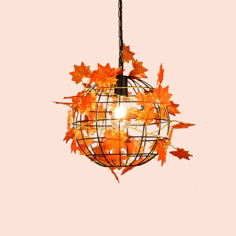 Ritta Rustica Verde Arte Deco Globo Vitigno Lampade a Sospensione