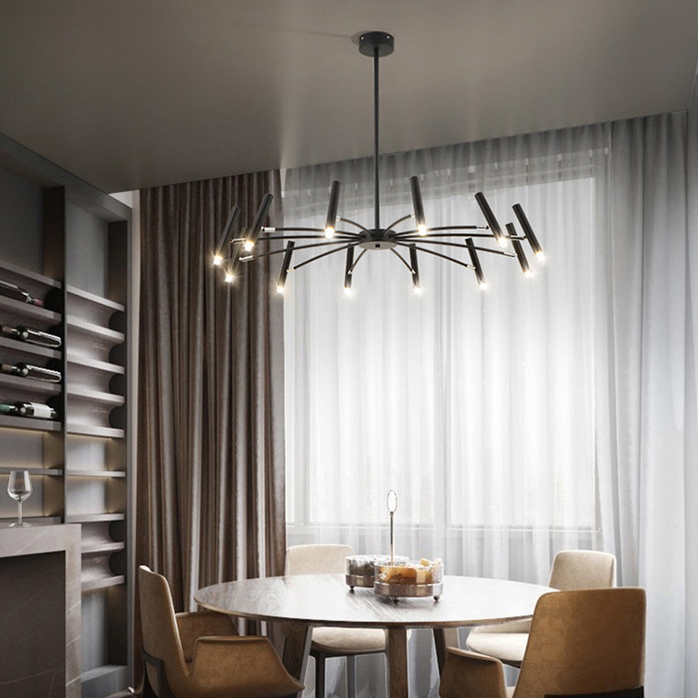 Evette Moderno LED Urbano Lambada a Sospensione Bianco/Nero Metallo Soggiorno/Camera da Letto