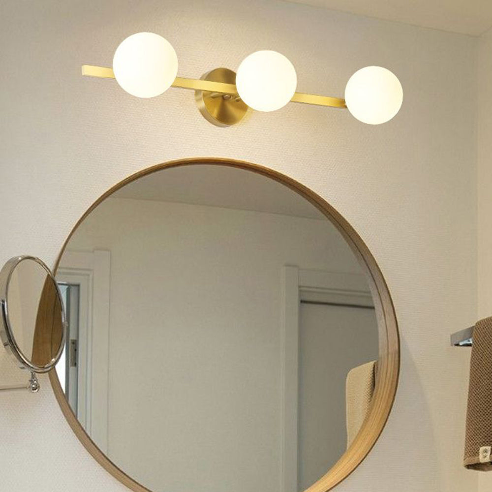 Valentina Minimalismo LED Piccolo Applique Lineare Metallo/Vetro Oro Bagno