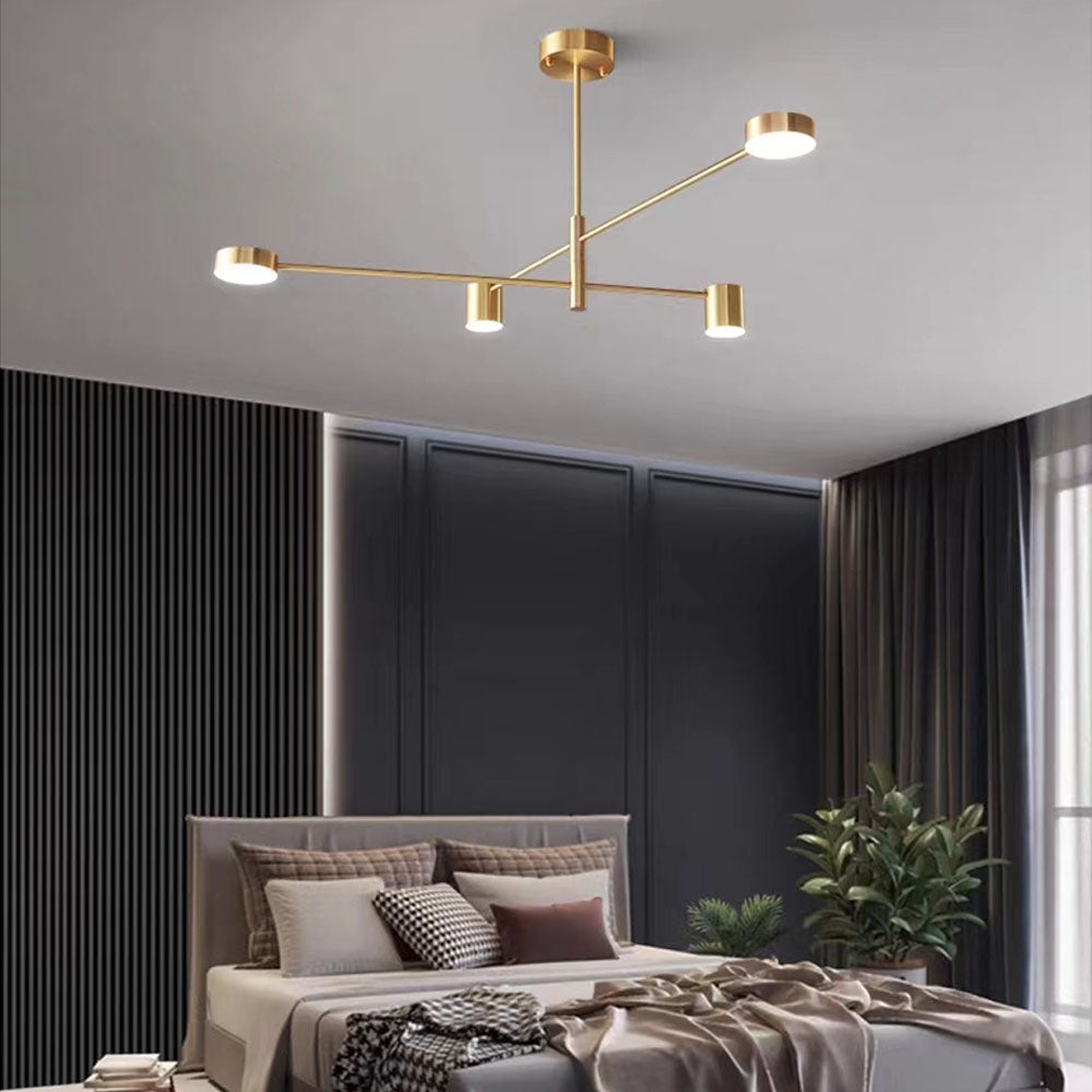 Weiss Industriale Moderni LED Lampade a Sospensione Filiale Metallo Nero/Oro Soggiorno/Camera da Letto