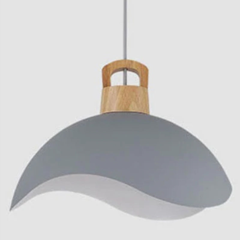 Valentina Lampade a Sospensione Colorato Ombra Singolo Legno/Metallo