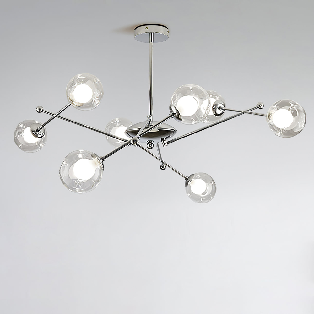 Valentina Nordico Bauhaus Lampadari Metallo Vetro Soggiorno