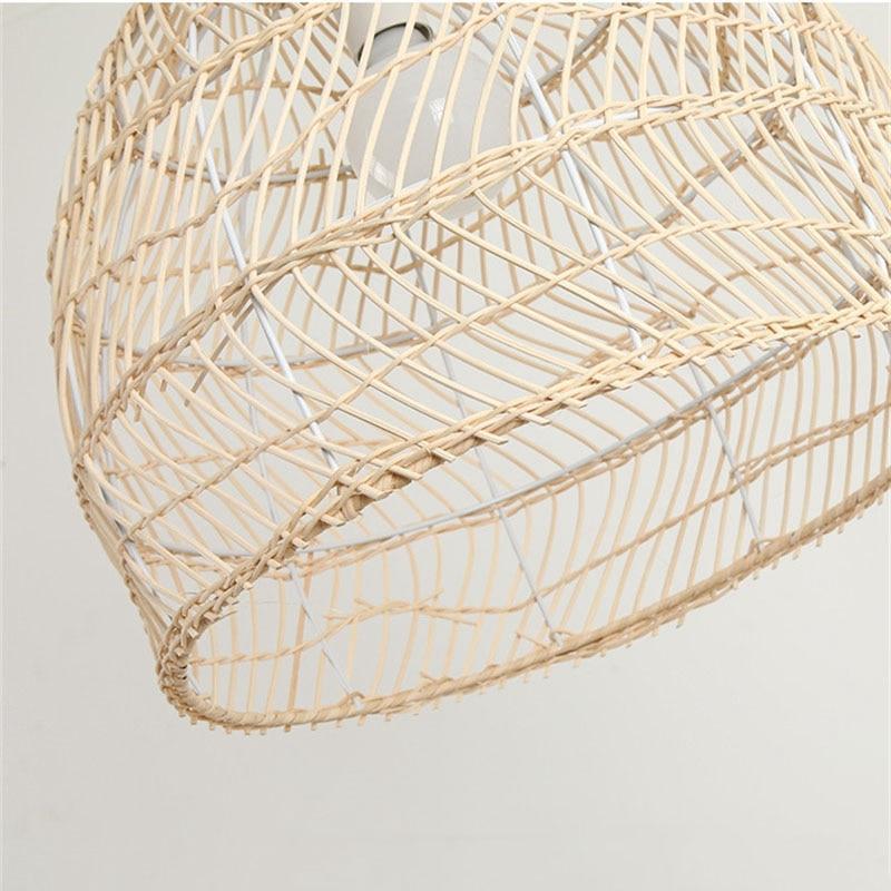 Muto Rattan Paralume Bambù Lavorato Mano Lampade a Sospensione