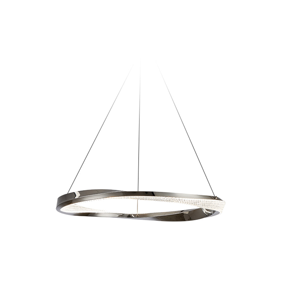Arisha Lampada a Sospensione Metallo Oro Spirale Anello Minimalista