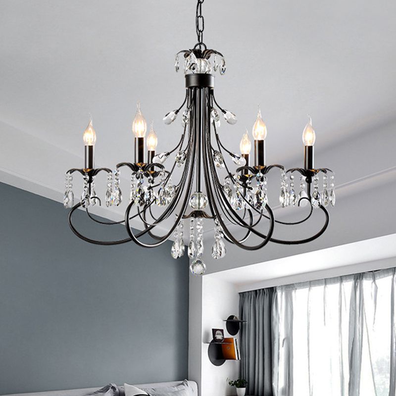 Silva Lussi Candela Metallo/Cristallo Lampadari Camera da Letto/Soggiorno